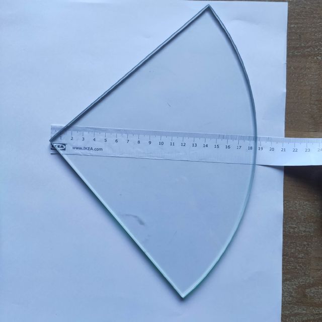 Estante balda de cristal transparente