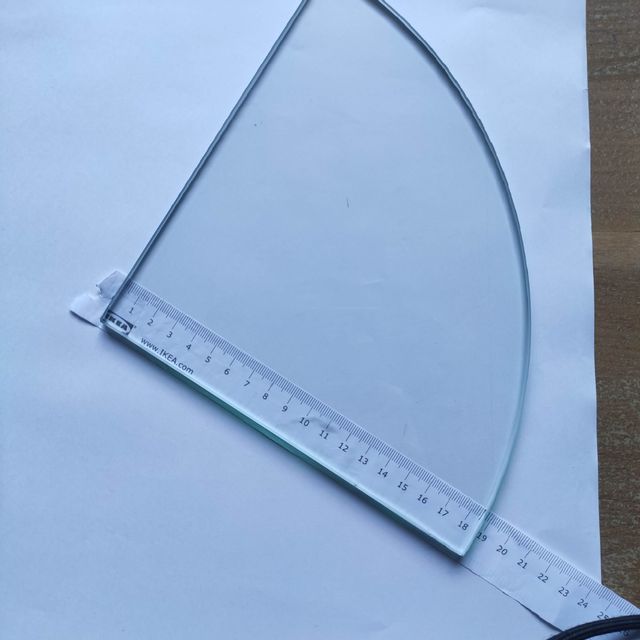 Estante balda de cristal transparente