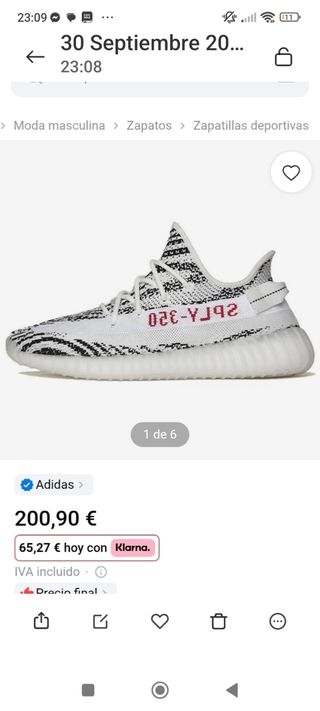 Adidas Yeezy Boost 350 V2 Zebra