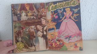 2 Álbumes Cromos Robin de los Bosques y Cenicienta