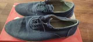 Zapatos de lona azules para hombre
