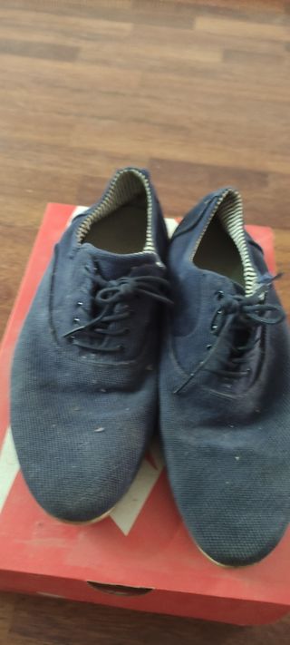 Zapatos de lona azules para hombre