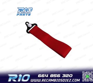 CINTA DE REMOLQUE ROJA EN TELA