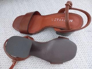 Sandalias de piel Marypaz tacón ancho 8cm talla 37