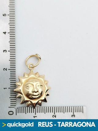 035-03-00687 COLGANTE ORO DE 18K SOL SONRIENTE