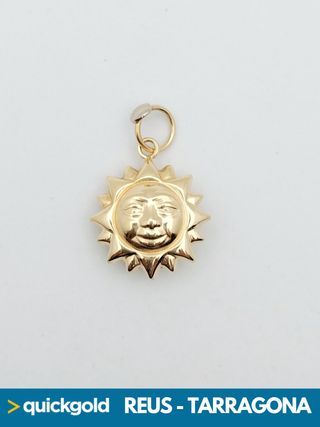 035-03-00687 COLGANTE ORO DE 18K SOL SONRIENTE