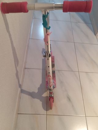 Patinete infantil plegable rosa