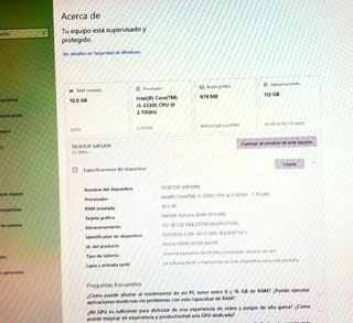 HP PAVILION 23 INTEL CORE I5 10GB RAM 128GB SSD 