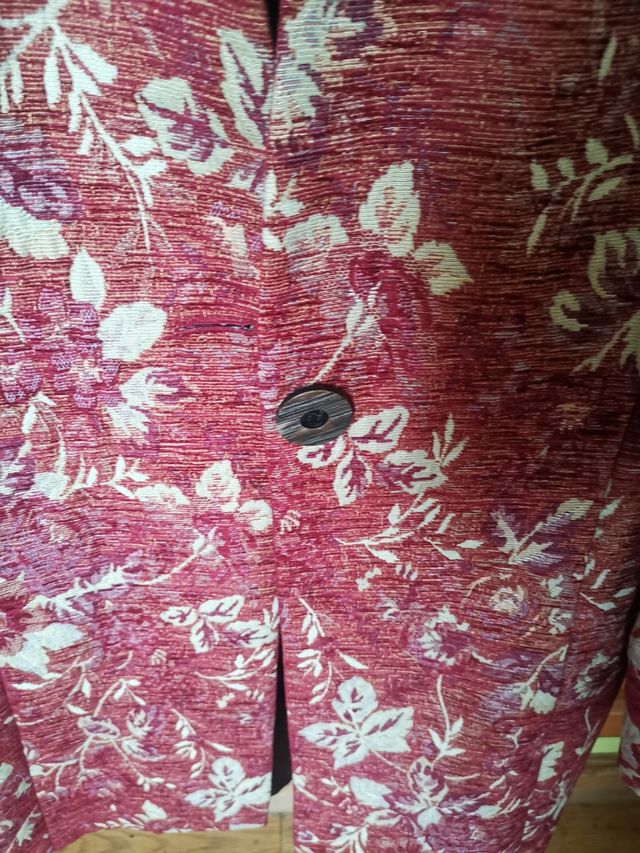 Abrigo estampado floral primavera/otoño