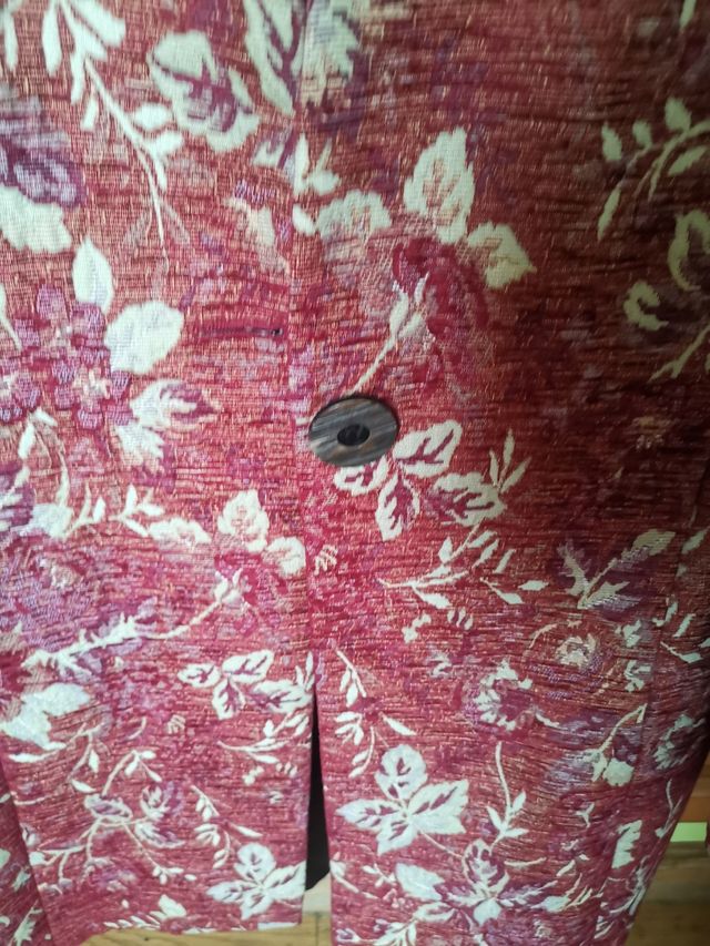 Abrigo estampado floral primavera/otoño