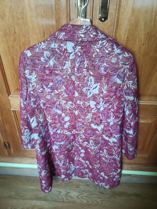 Abrigo estampado floral primavera/otoño