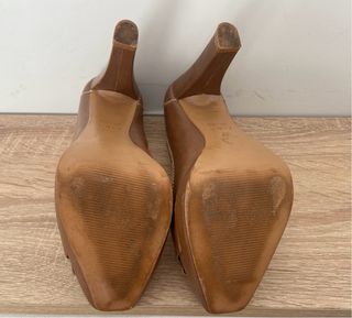 Zapatos tacón mocasín Zara Talla 37