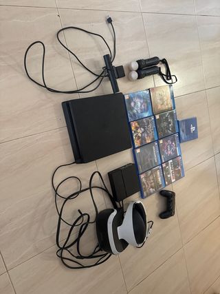 PS4 Slim + PSVR + 8 juegos