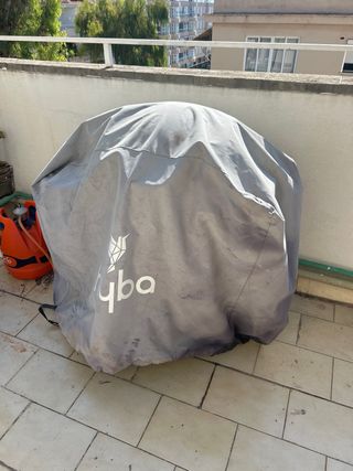 Barbacoa de gas con dos fuegos