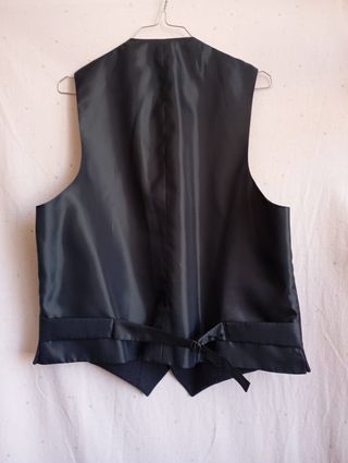 Chaleco gris de traje gris hombre