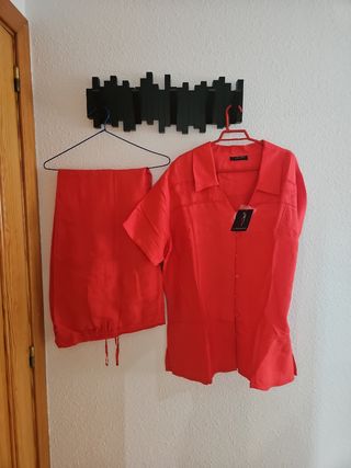 Traje de verano LAGARE rojo