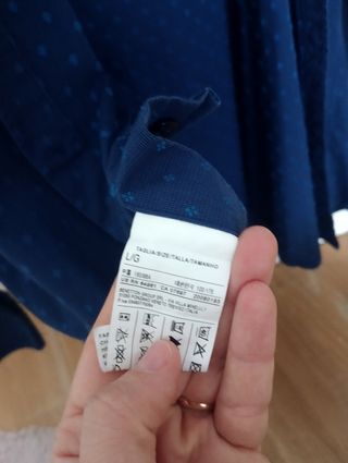Camisa de hombre azul