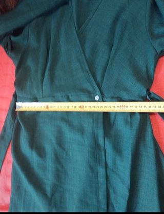 Vestido kimono verde vuelo talla única