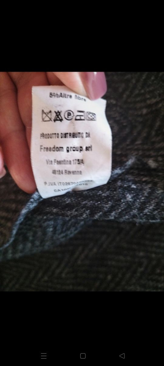 Cappotto lungo lana XXL