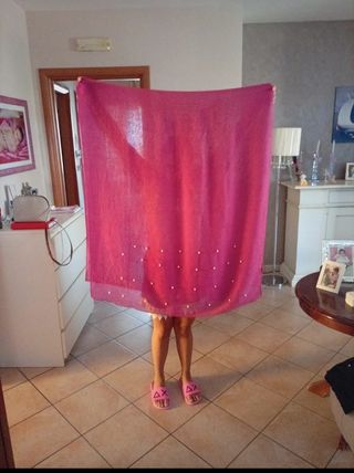 2 Maxi Foulard Liza Lu Nero e Rosa