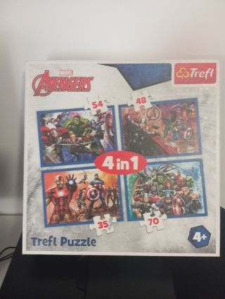 Puzzle 4 en 1 Avengers Trefl