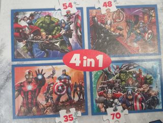 Puzzle 4 en 1 Avengers Trefl