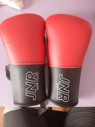 Guantes de boxeo Decathlon rojos