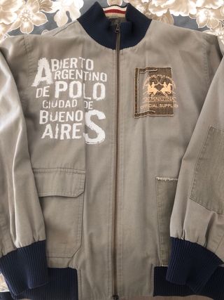 Chaqueta La Martina Buenos Aires Beige/Azul