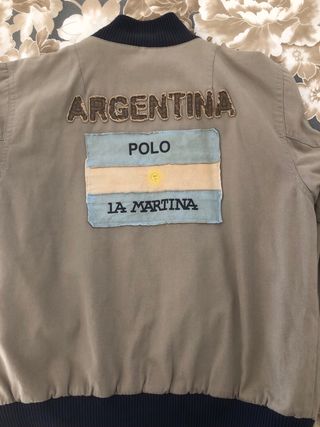 Chaqueta La Martina Buenos Aires Beige/Azul