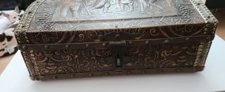 Caja Antigua Joyero Decorada