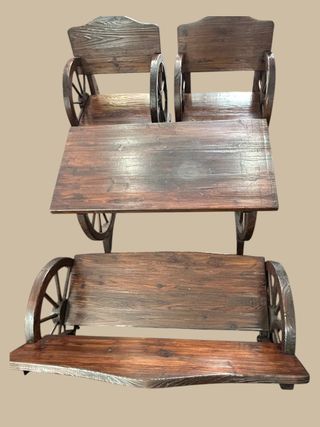 Conjunto Muebles Jardín Madera