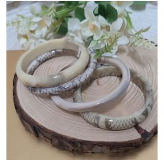 Lote 4 pulseras estilo serpiente 