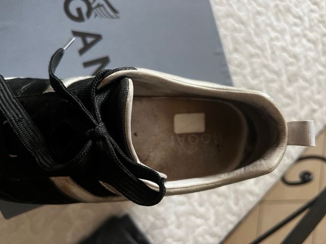 Scarpe Hogan Donna Nero Argento Platform