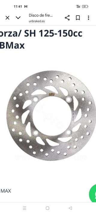 Disco Freno Delantero SH 125 2019-2025