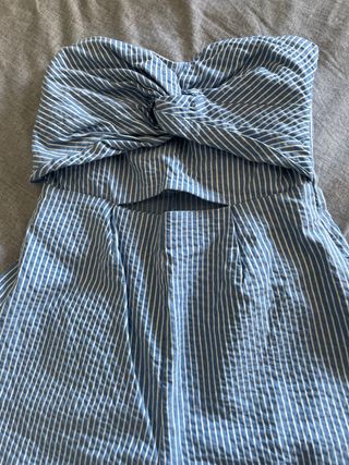 Mono Zara Rayas Azul Talla L