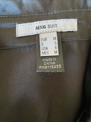 Camisa Mango Negra Talla M