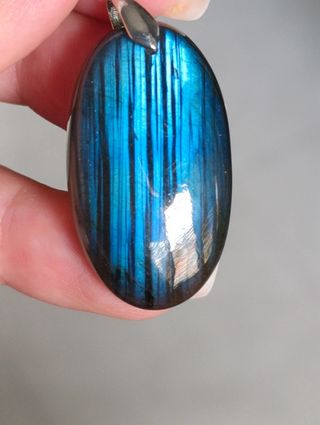 Ciondolo Labradorite blu