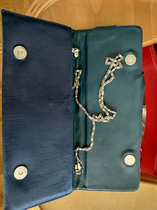 Bolso de fiesta azul eléctrico
