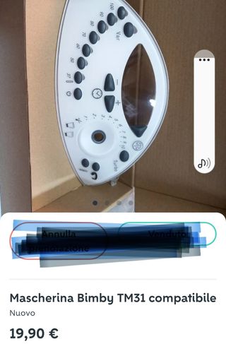Mascherina Bimby TM31 compatibile