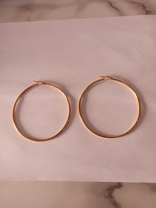 Pendientes Aro Chapados en Oro