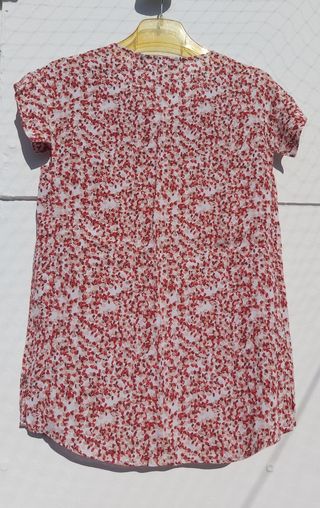 Blusa Massimo Dutti XS Estampada Manga Corta