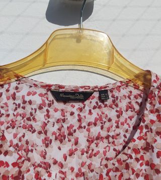 Blusa Massimo Dutti XS Estampada Manga Corta