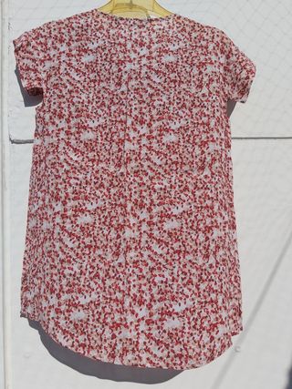 Blusa Massimo Dutti XS Estampada Manga Corta