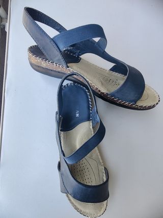 Sandalias de verano de piel