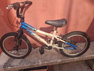 Bicicleta Monty 16 Azul y Blanca