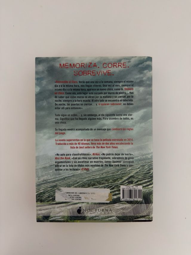 Libro El Corredor del Laberinto.