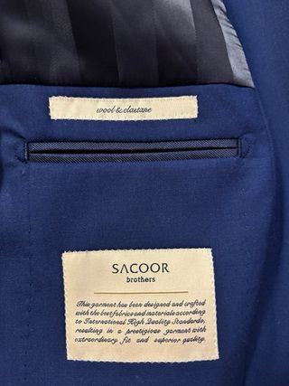 Traje Sacoor Brothers Slim Fit Azul Navy
