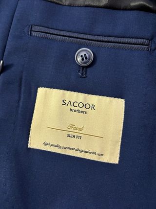 Traje Sacoor Brothers Slim Fit Azul Navy
