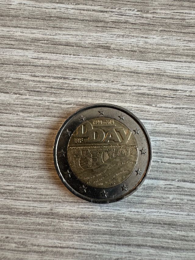 Moneta 2 euro D-Day 2014 WW2