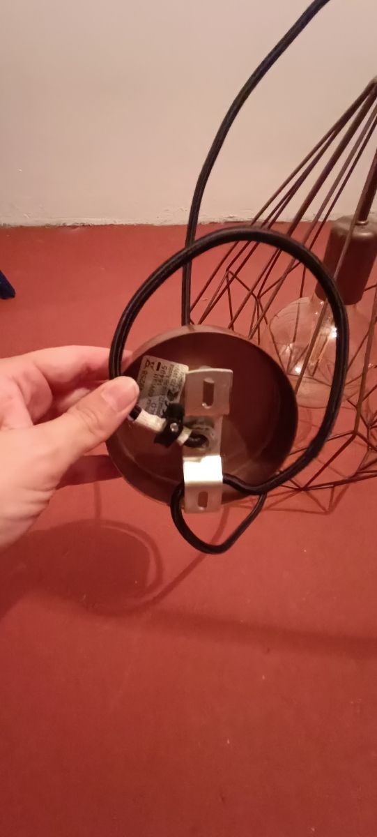 Lámpara Techo Colgante Industrial Cobre